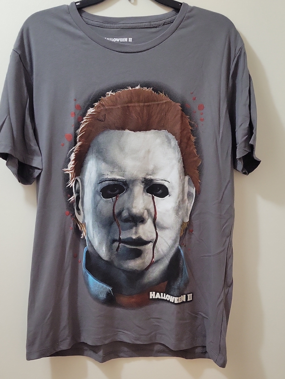 Halloween II Michael Myers Graphic Tee - Gray
